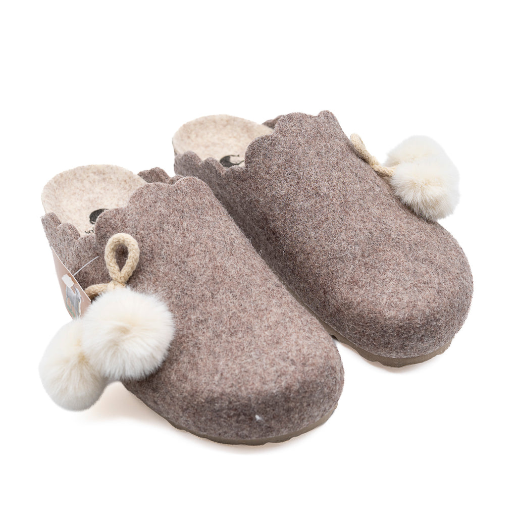 Pantoufles Biosweety  Taupe SOIR &MATIN