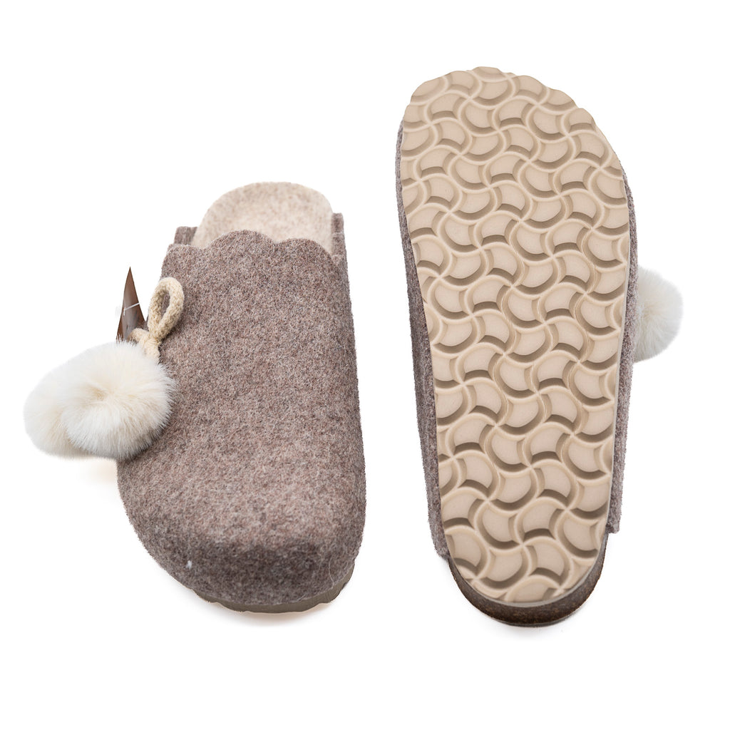 Pantoufles Biosweety  Taupe SOIR &MATIN