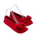 Pantoufles Ballerines Grand Noeud Rouge  ISOTONER