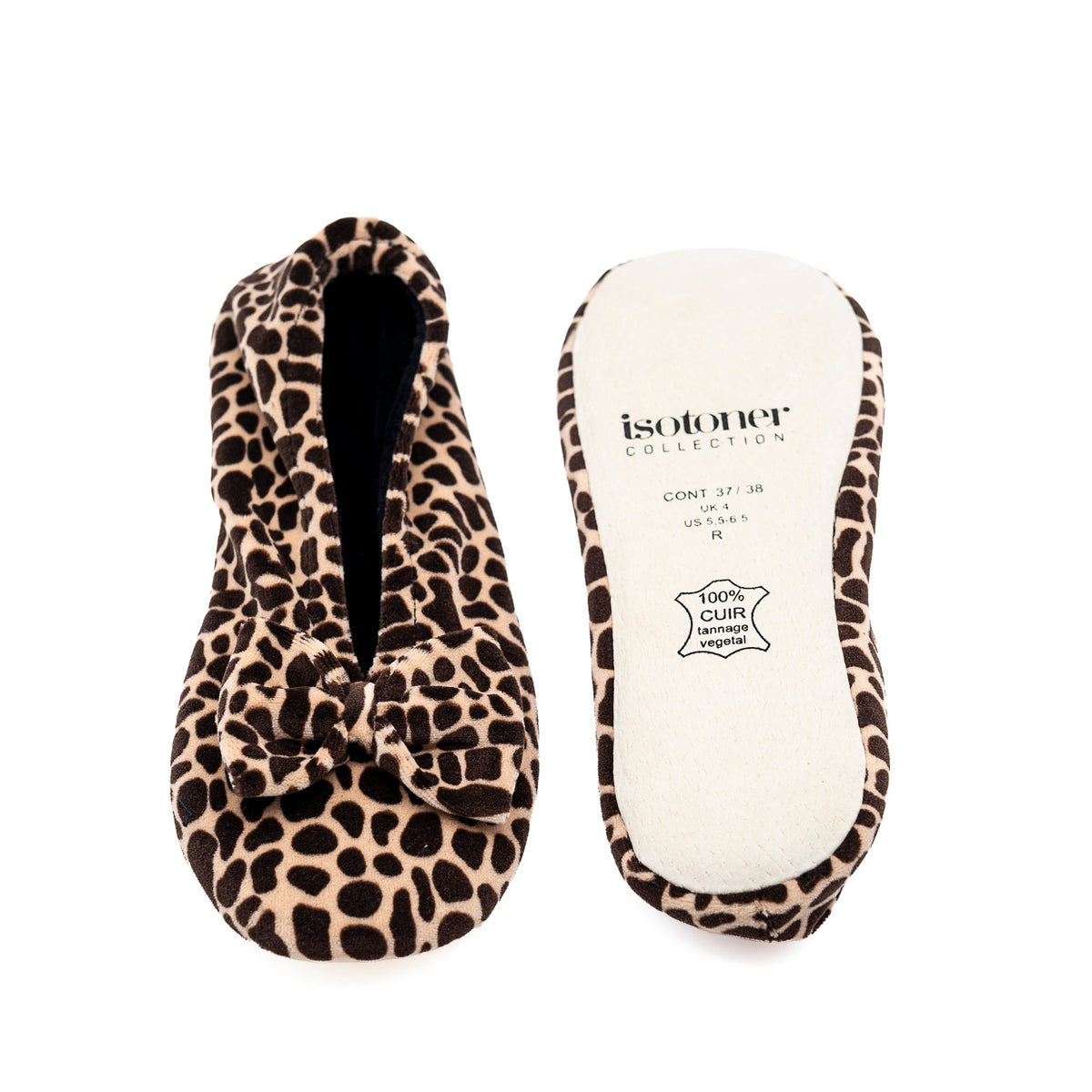 Pantoufles Ballerine Girafe ISOTONER