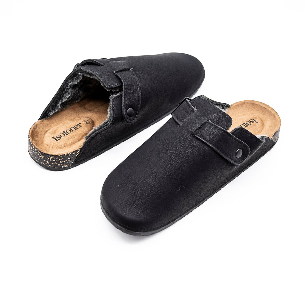 Pantoufles Mules noir ISOTONER
