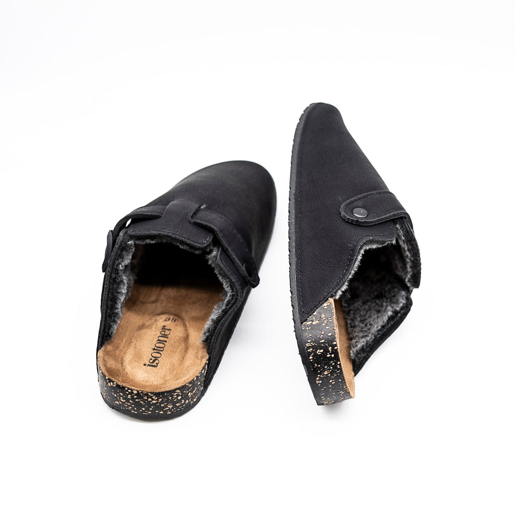 Pantoufles Mules noir ISOTONER