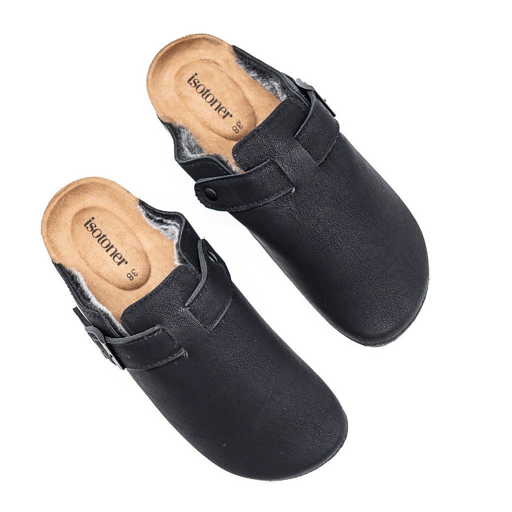 Pantoufles Mules noir ISOTONER