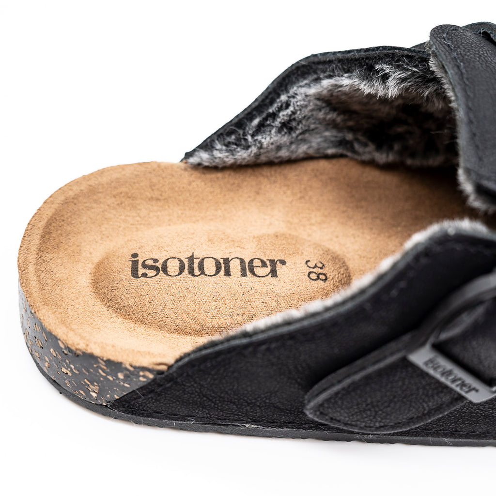 Pantoufles Mules noir ISOTONER
