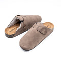 Pantoufles mules taupe ISOTONER