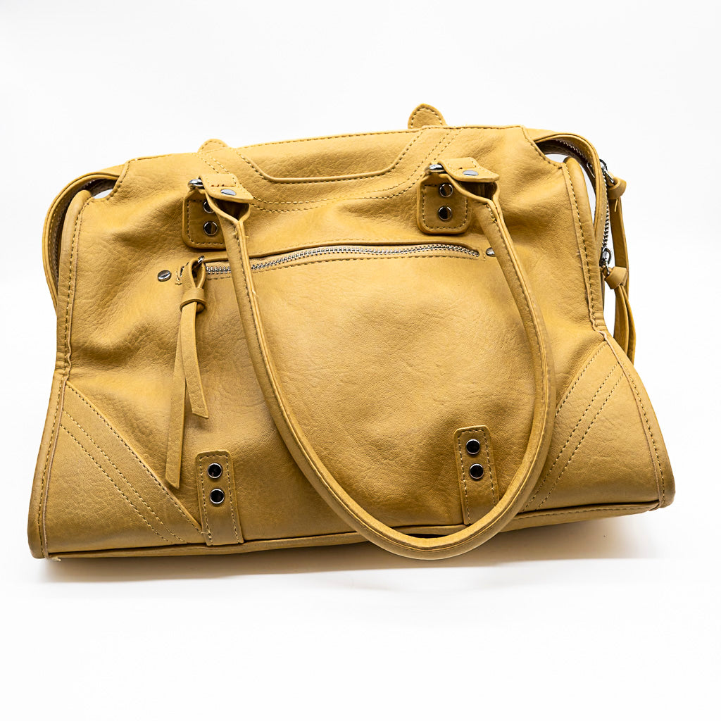 Sac synthétique moutarde