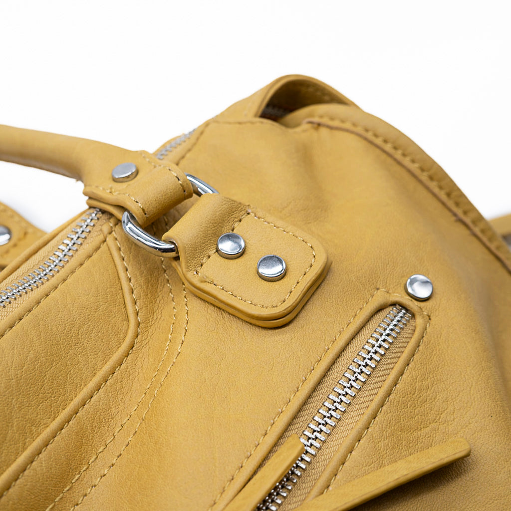 Sac synthétique moutarde