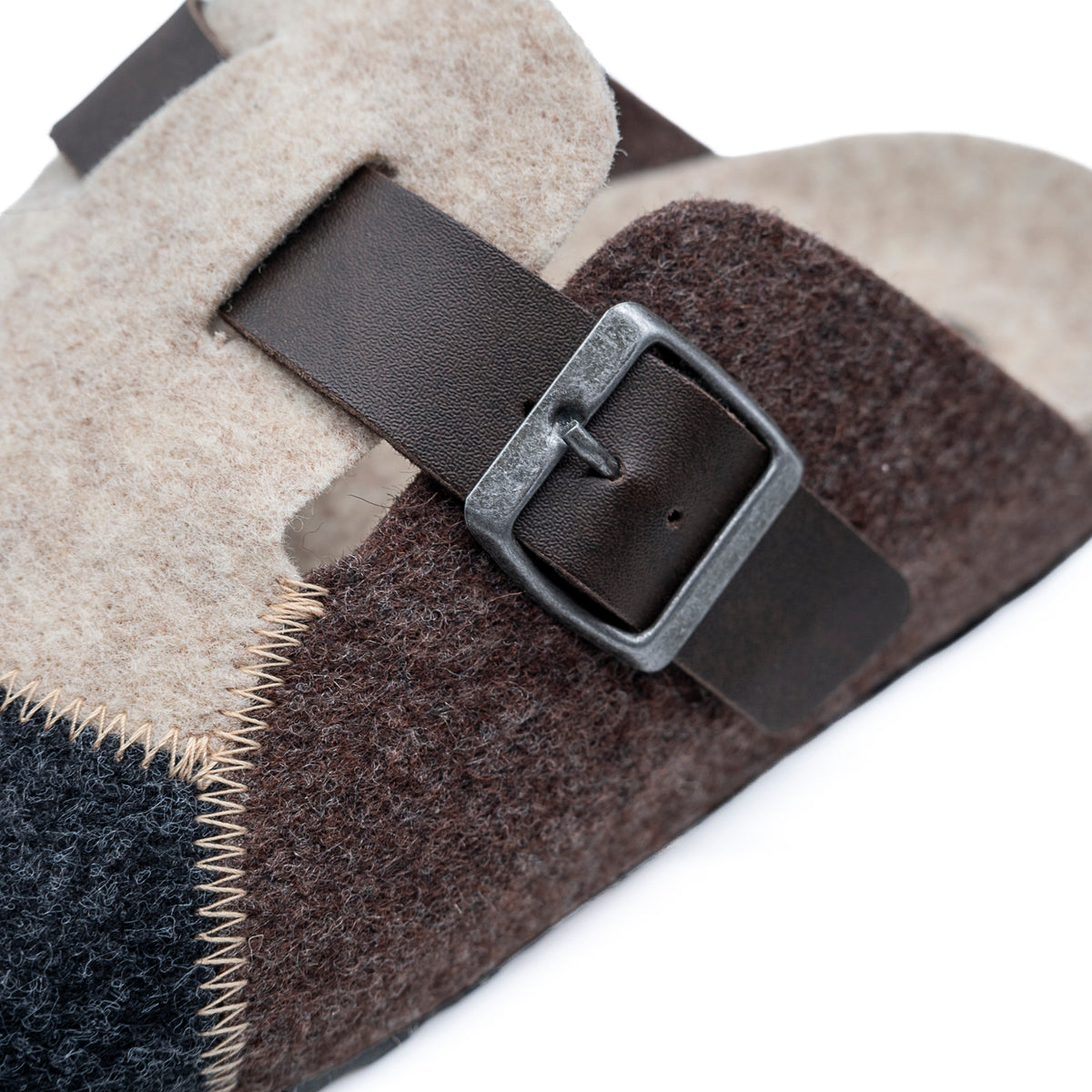 Pantoufles Mules  Sabot Biohouse Beige /Marron / Gris SOIR & MATIN