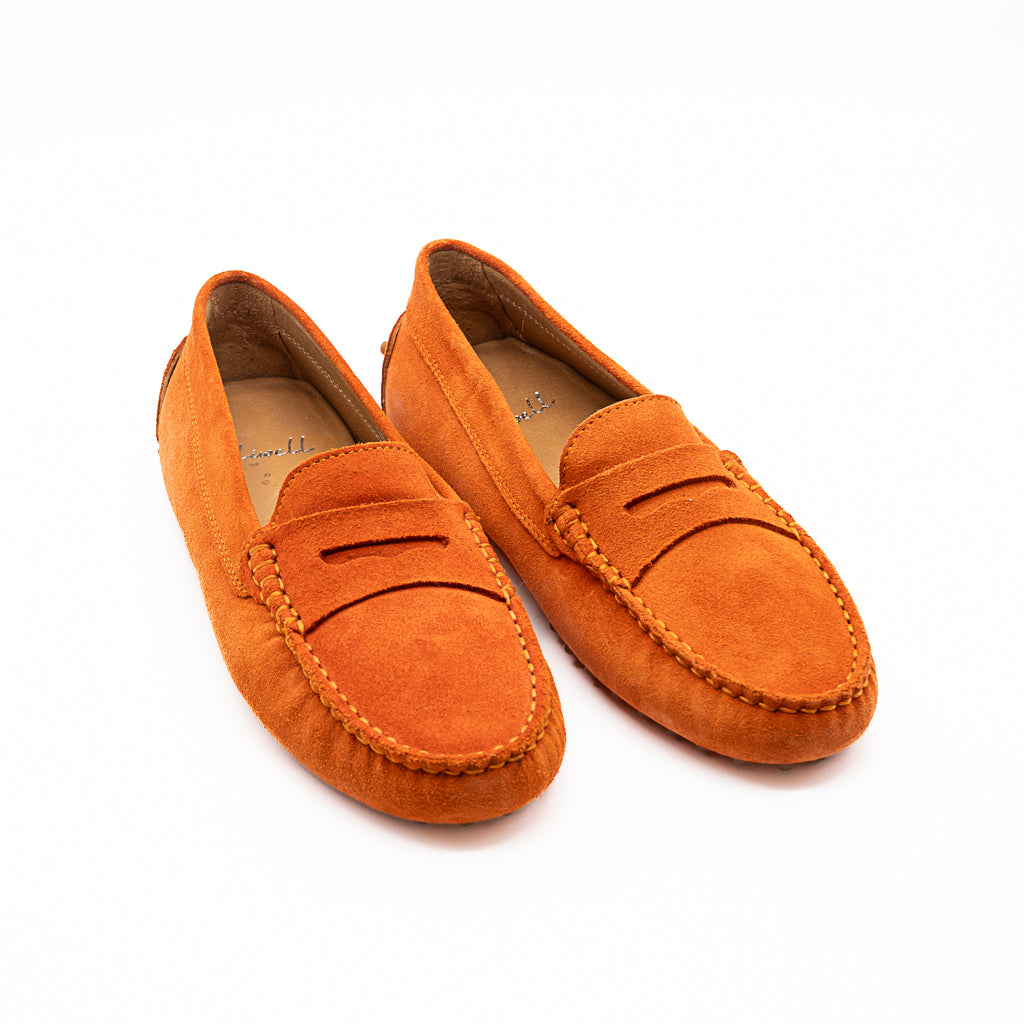 Mocassins Moka Velours Mandarine  ALIWELL