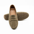 Mocassins  Moka Velours Pastel Amande ALIWELL
