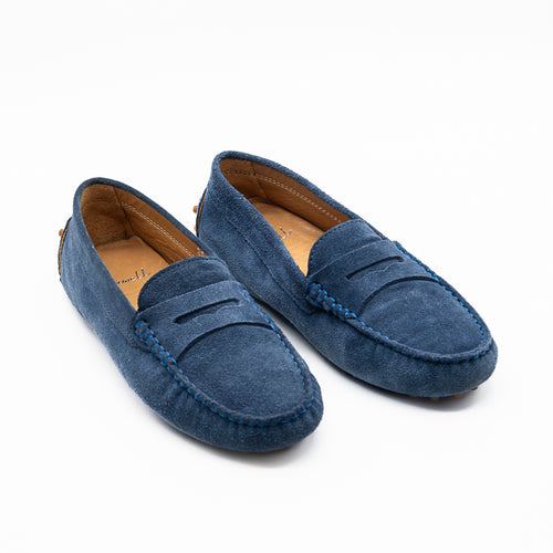 Mocassin Moka Velours jeans ALIWELL