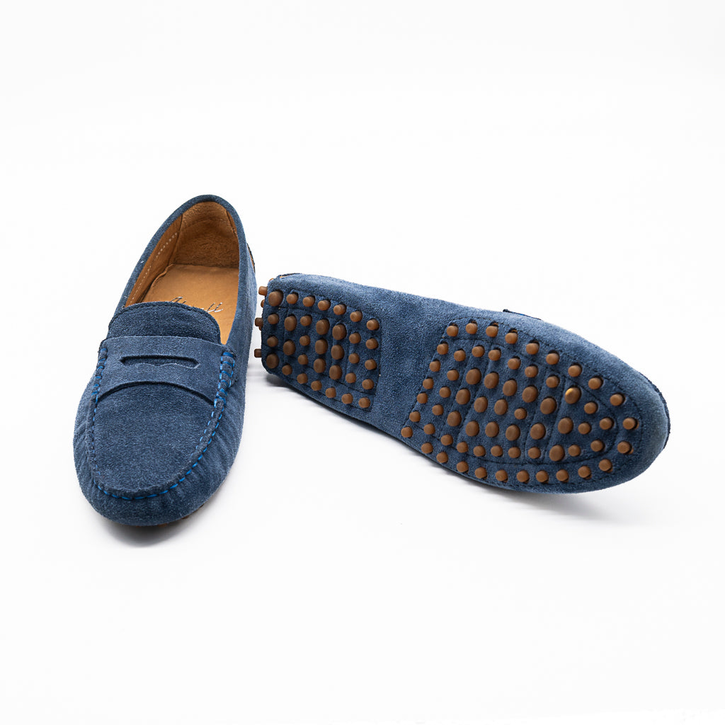 Mocassin Moka Velours jeans ALIWELL