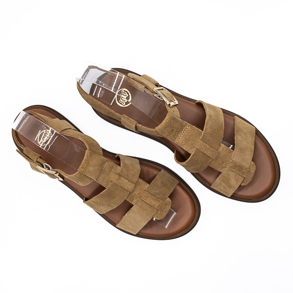 Sandales Savia Velours Nocciola SMS
