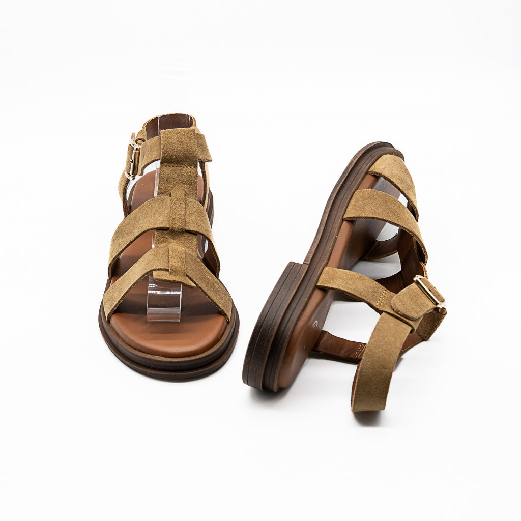 Sandales Savia Velours Nocciola SMS