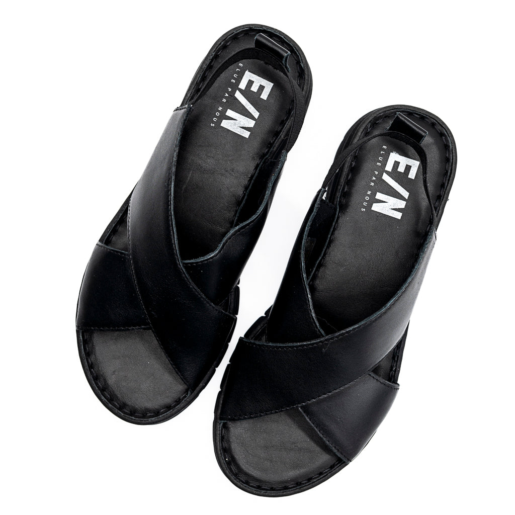 Sandale Talon ZIAK noir ELUE PAR NOUS