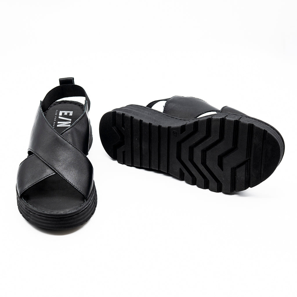 Sandale Talon ZIAK noir ELUE PAR NOUS