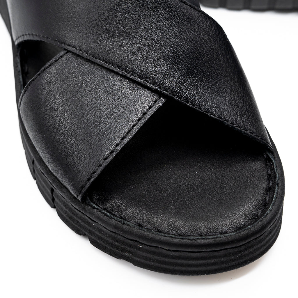 Sandale Talon ZIAK noir ELUE PAR NOUS