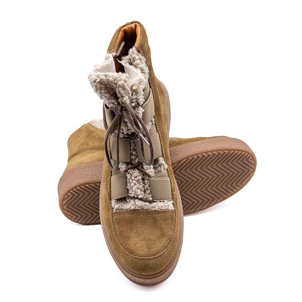 Boots Haspen Sherpa Velours Tan SMS