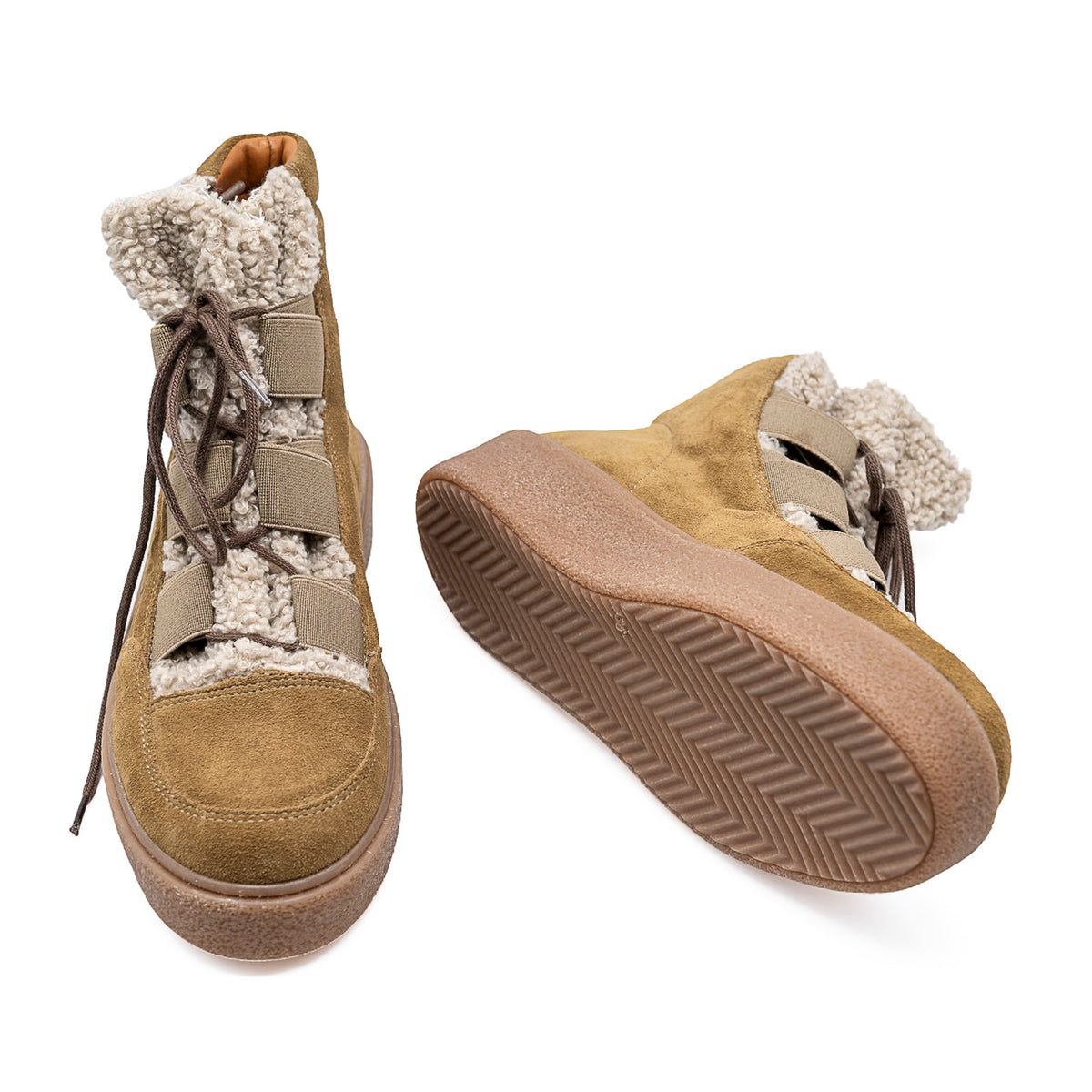 Boots Haspen Sherpa Velours Tan SMS