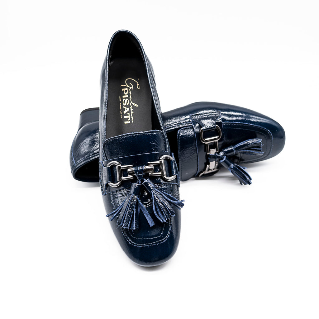 Mocassin Victoria Bleu GIANLUCA PISATI