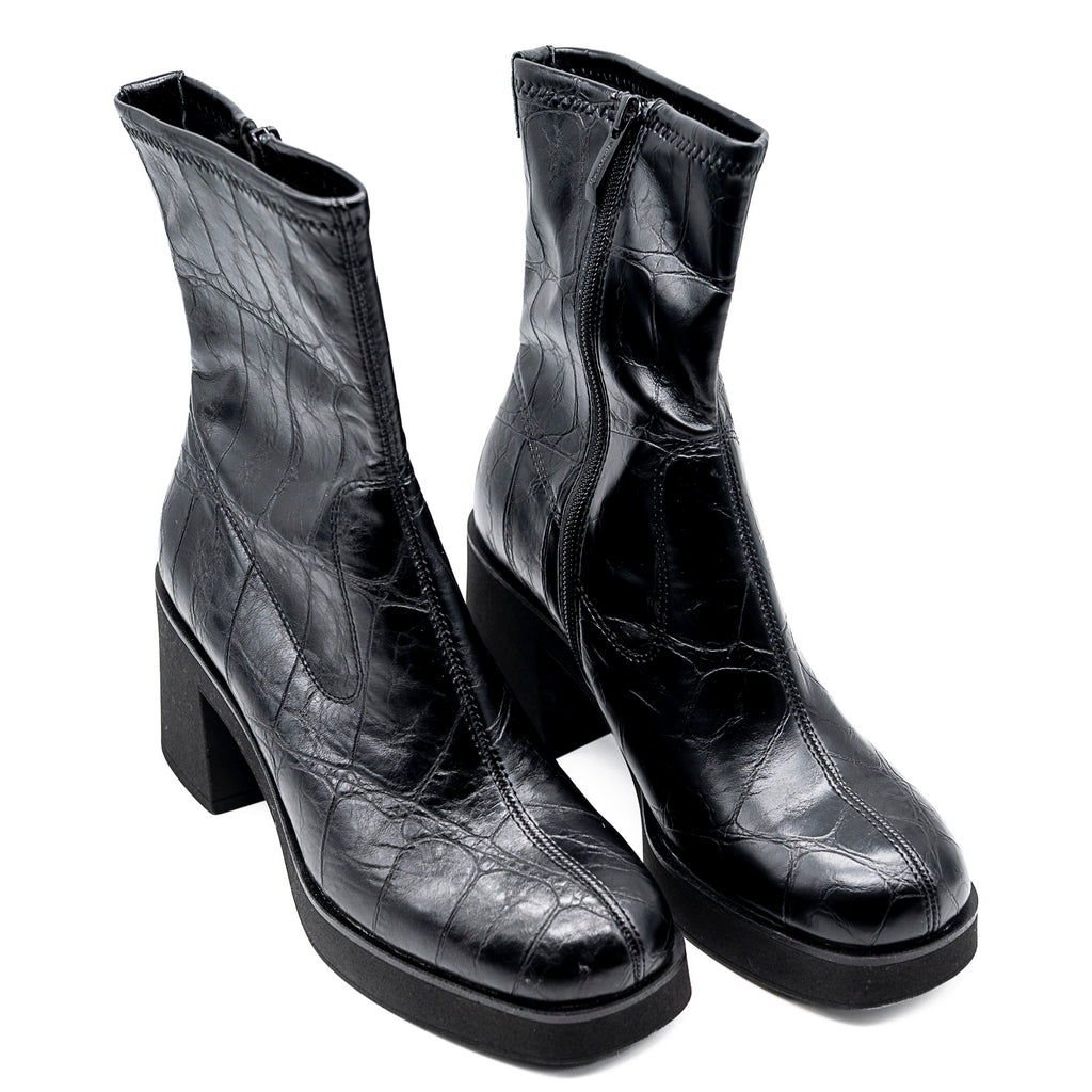 Bottines 1-25313-45 028 Black Croco TAMARIS