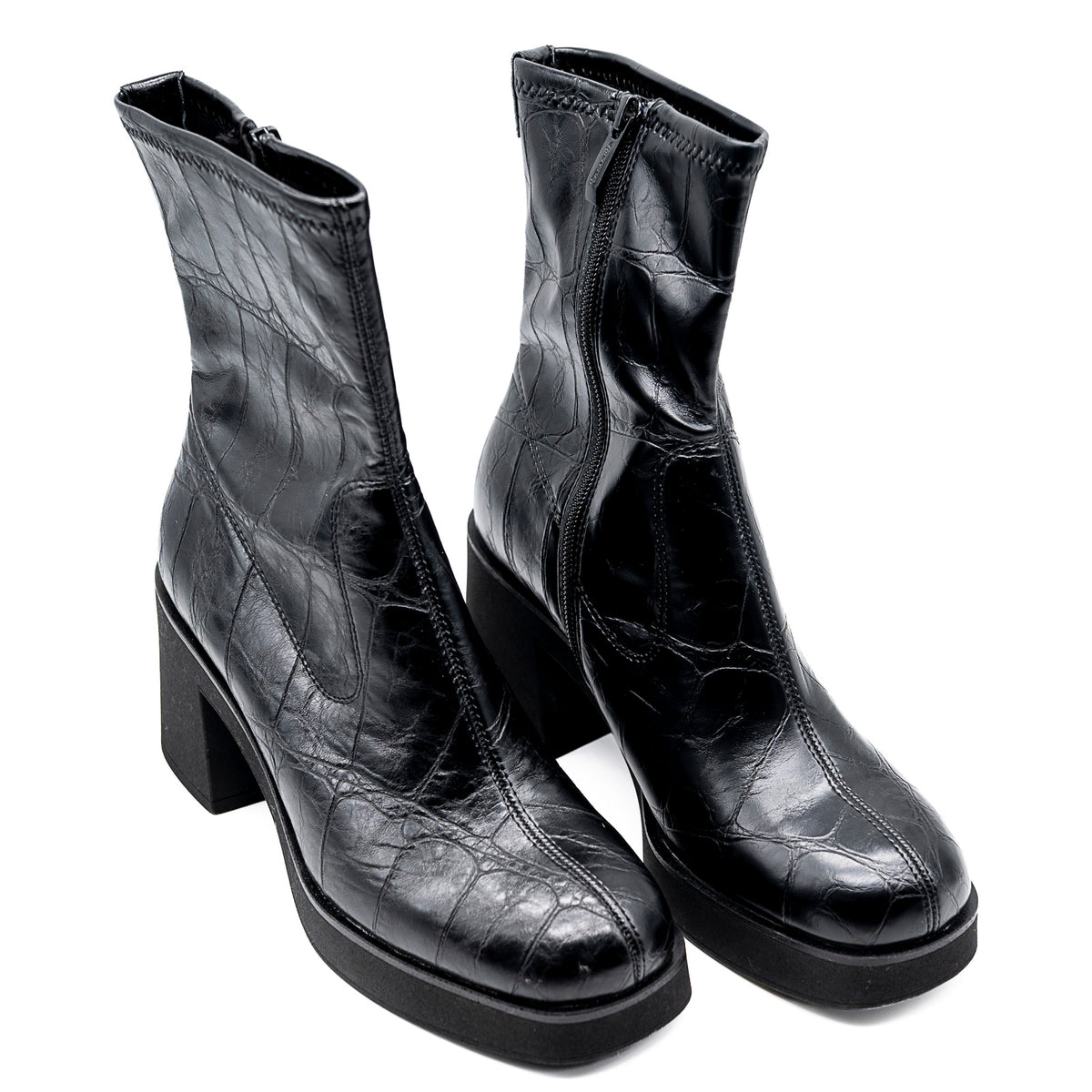 Bottines 1-25313-45 028 Black Croco TAMARIS