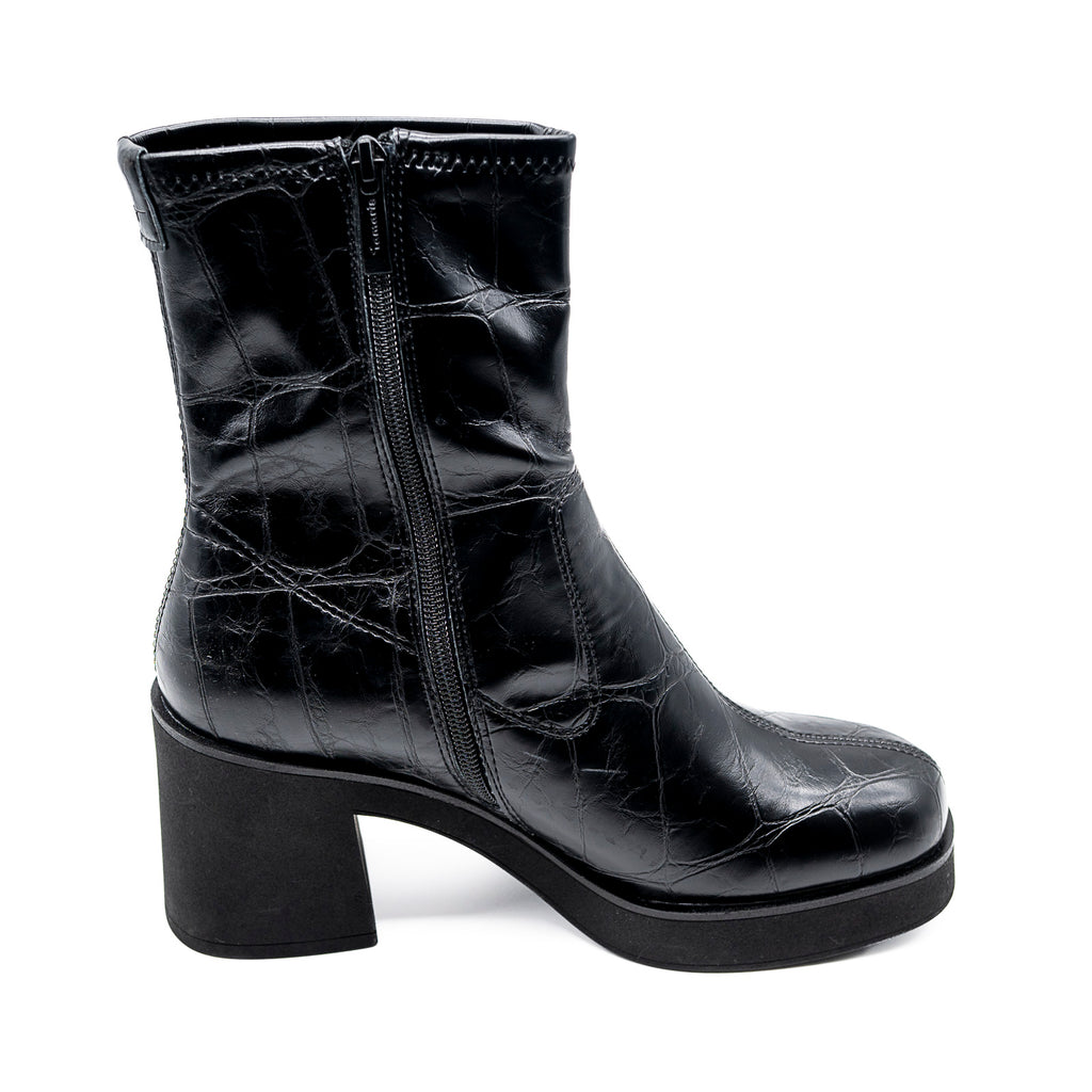 Bottines 1-25313-45 028 Black Croco TAMARIS
