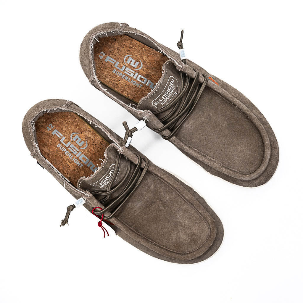 Mocassin Jack  Suede Taupe FUSION