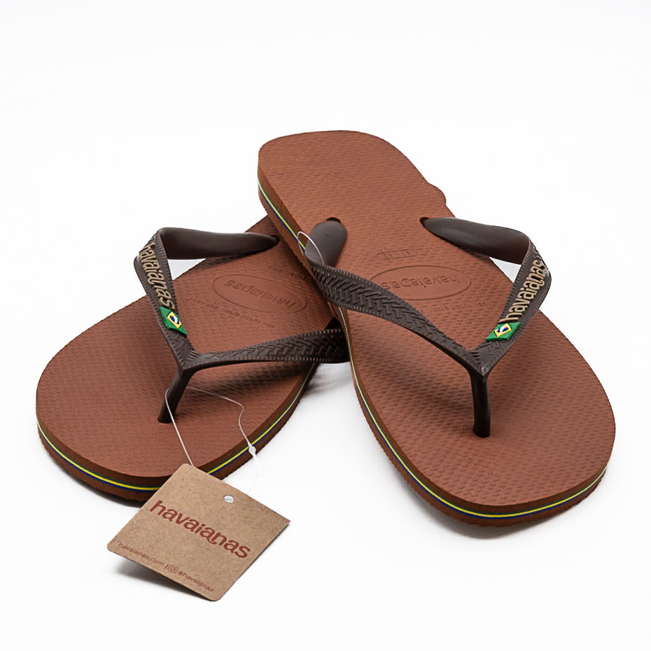 TONGS HAVAIANAS FERRUGEM/CAFE