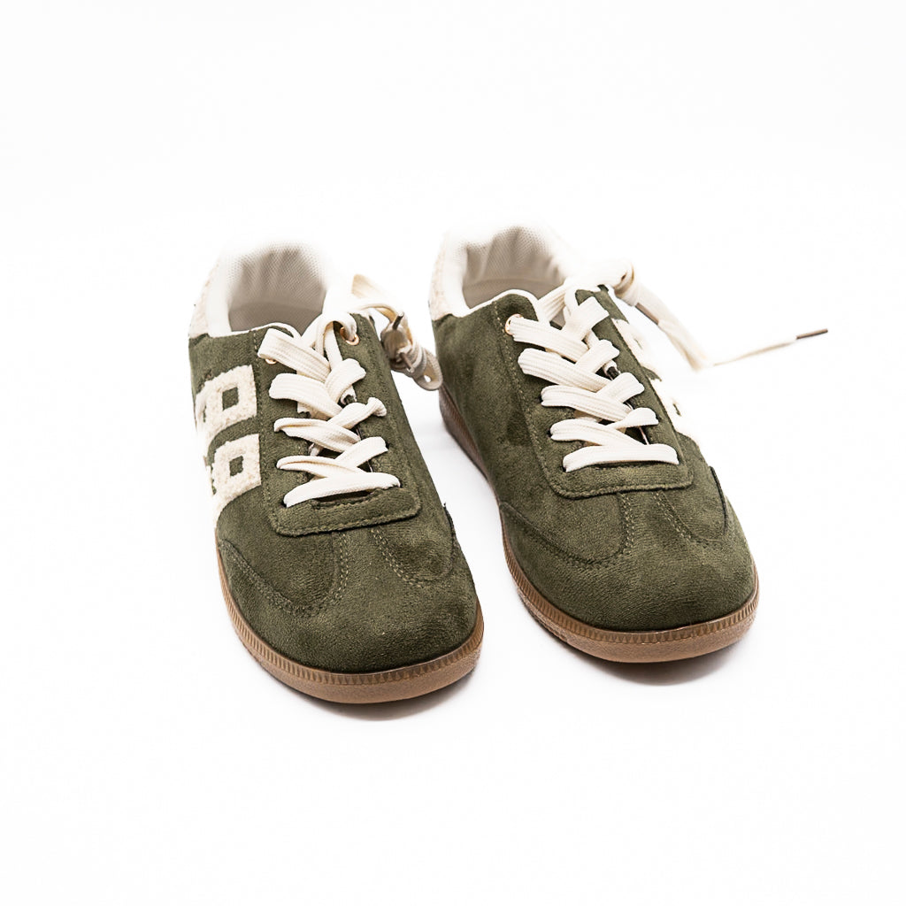 Sneakers Maria Kaki suédine LES PETITES BOMBES