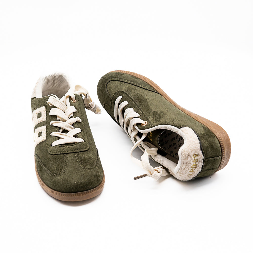 Sneakers Maria Kaki suédine LES PETITES BOMBES