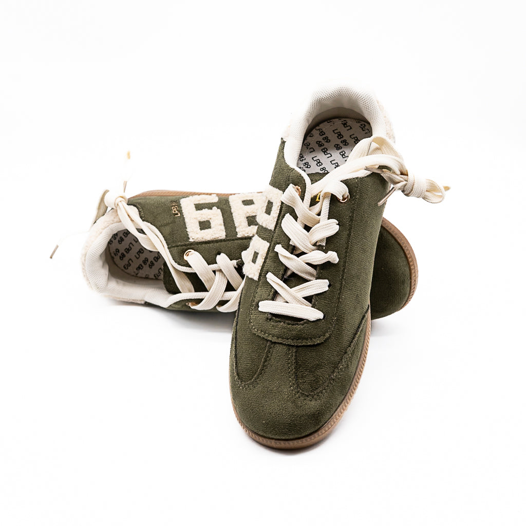 Sneakers Maria Kaki suédine LES PETITES BOMBES