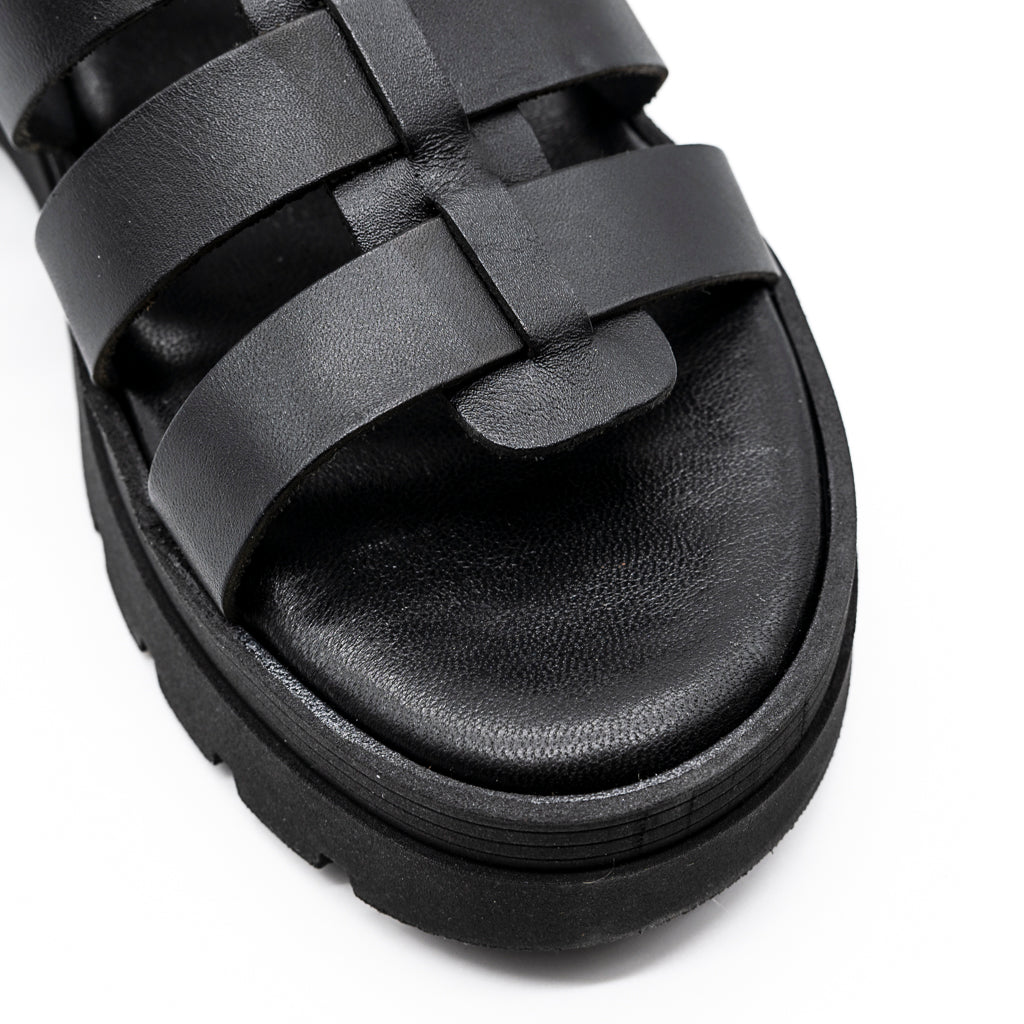 Sandale Plateforme Noir PATRICIA MILLER