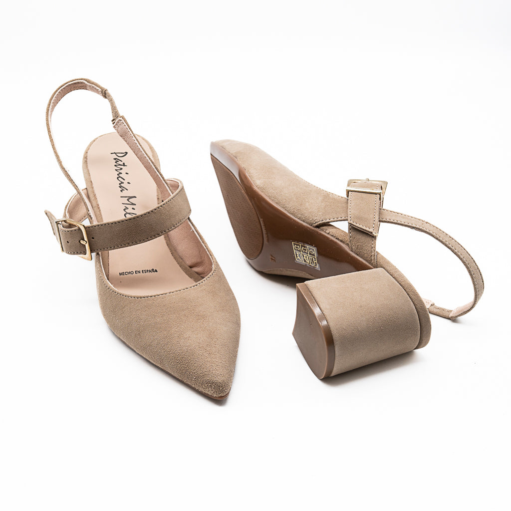 Sandale Talon ref 6745F Taupe PATRICIA MILLER