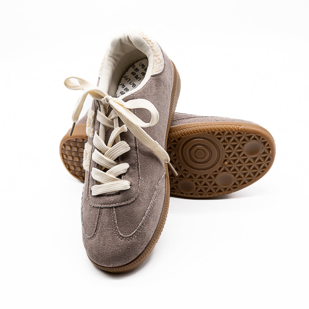 Sneakers Maria Taupe suédine LES PETITES BOMBES