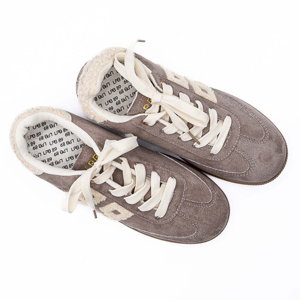 Sneakers Maria Taupe suédine LES PETITES BOMBES
