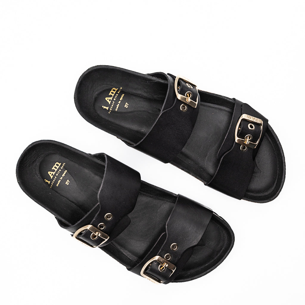 Mules  Vaquetilla Black IAM
