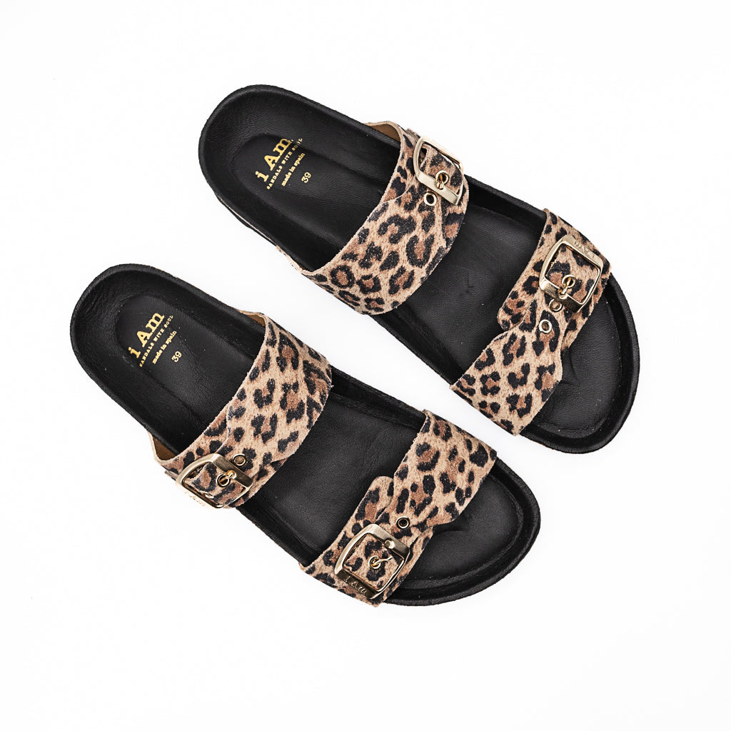 Mules Suede Leopard IAM
