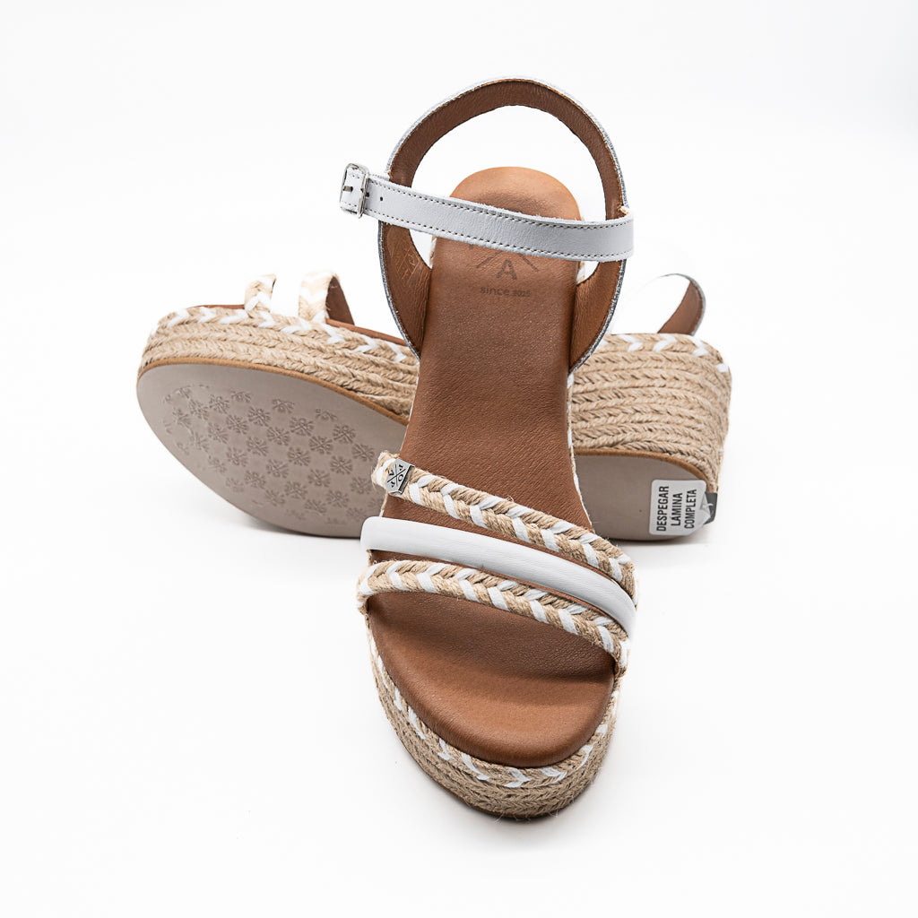 Sandale Talon Albany Cuerdablanco Yute POPA