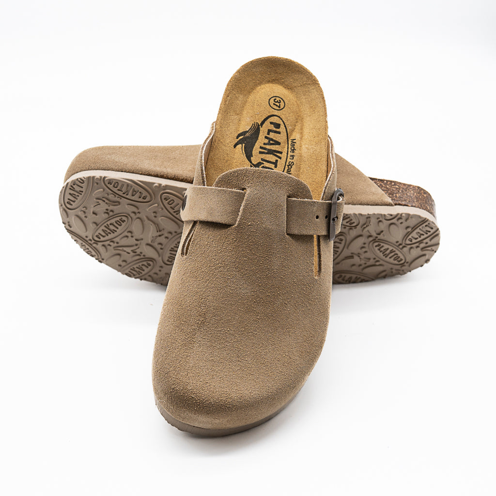 Mules Sabot Blogg Afelpado  Tan PLAKTON