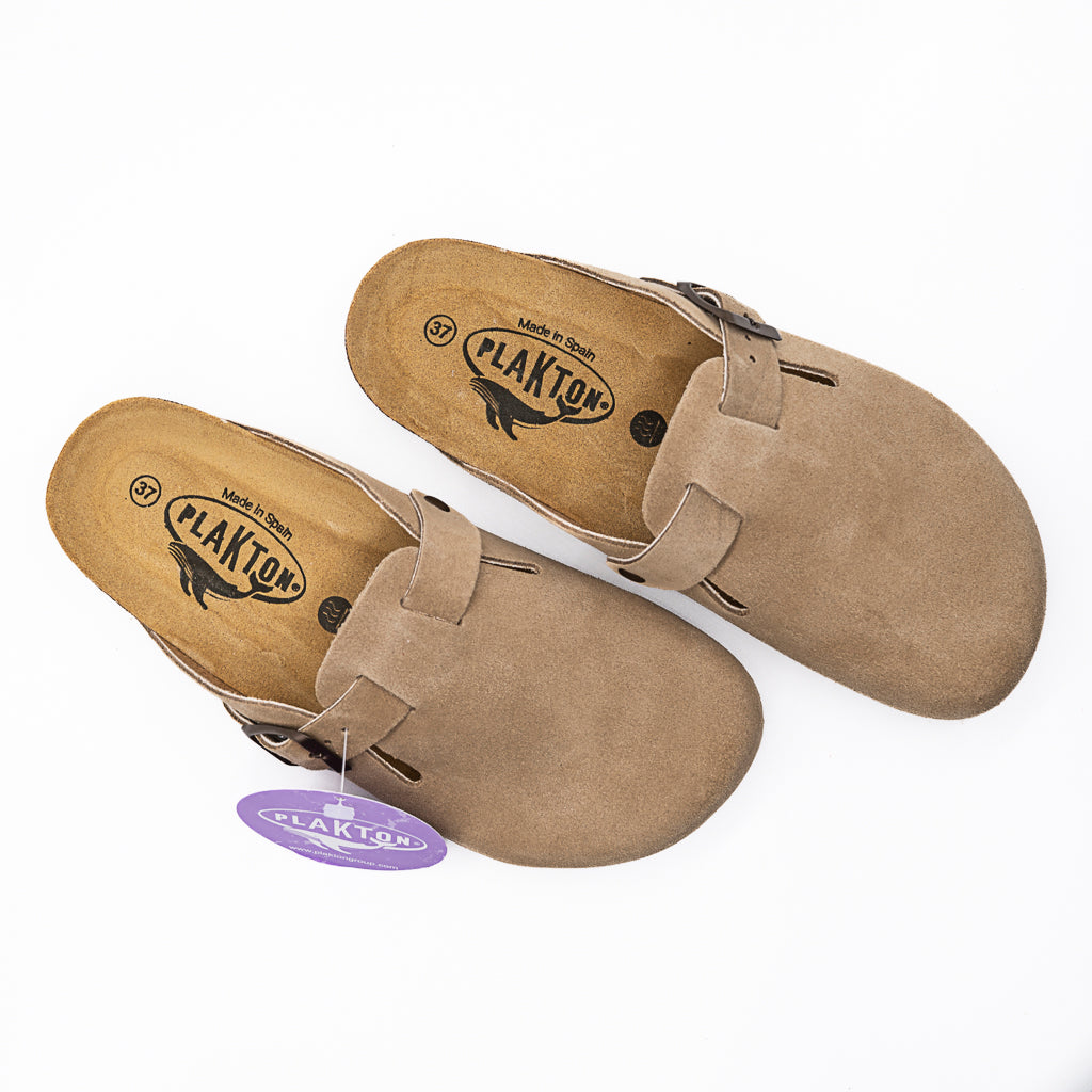 Mules Sabot Blogg Afelpado  Tan PLAKTON