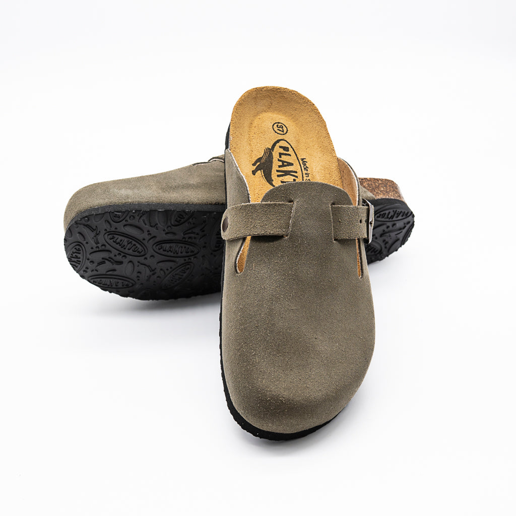 Mules Sabot Blogg Afelpado  Kaki  PLAKTON