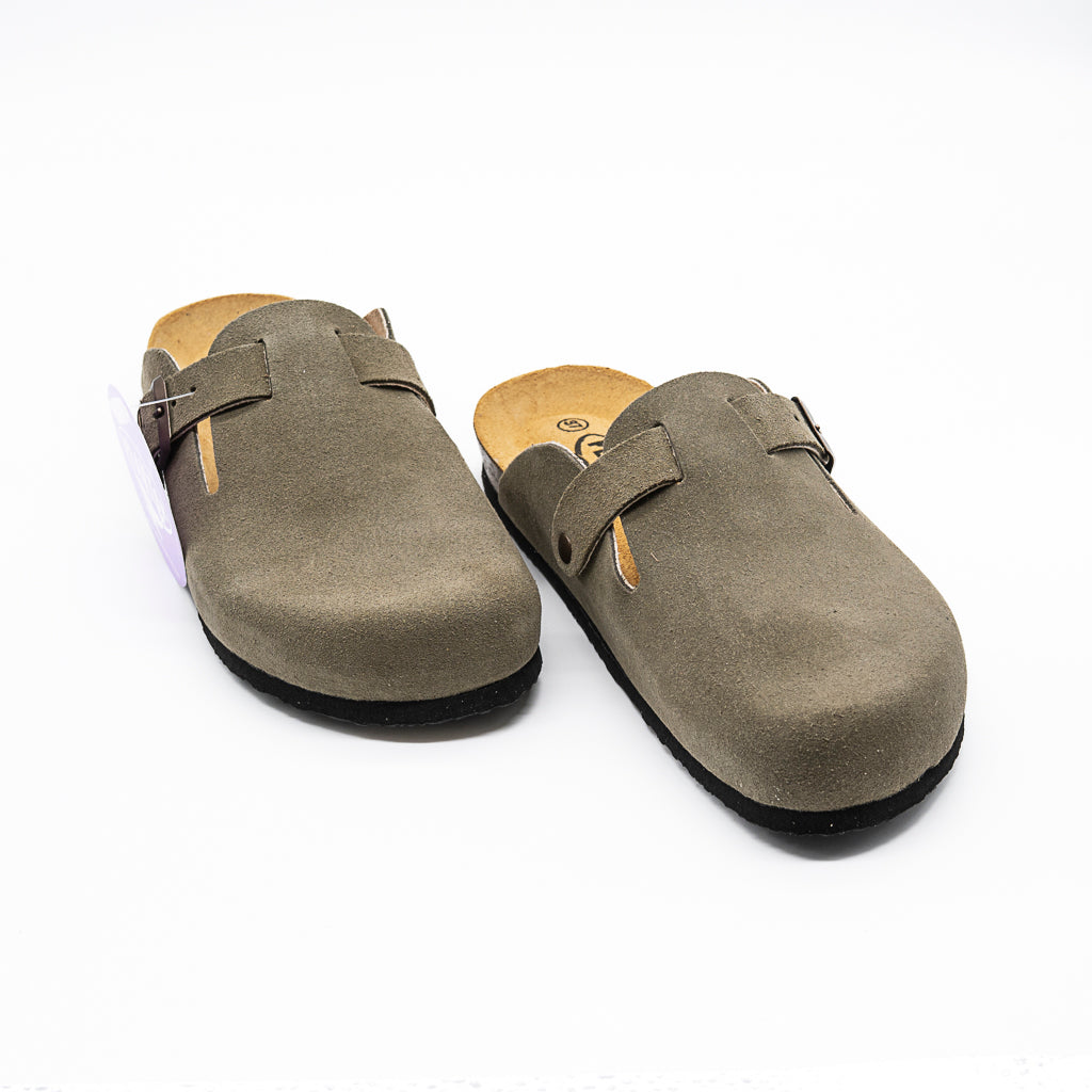 Mules Sabot Blogg Afelpado  Kaki  PLAKTON