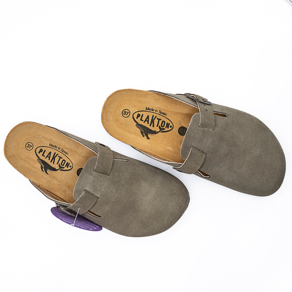 Mules Sabot Blogg Afelpado  Kaki  PLAKTON