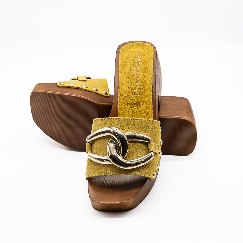 Mules  jaune SANDRO ROSI