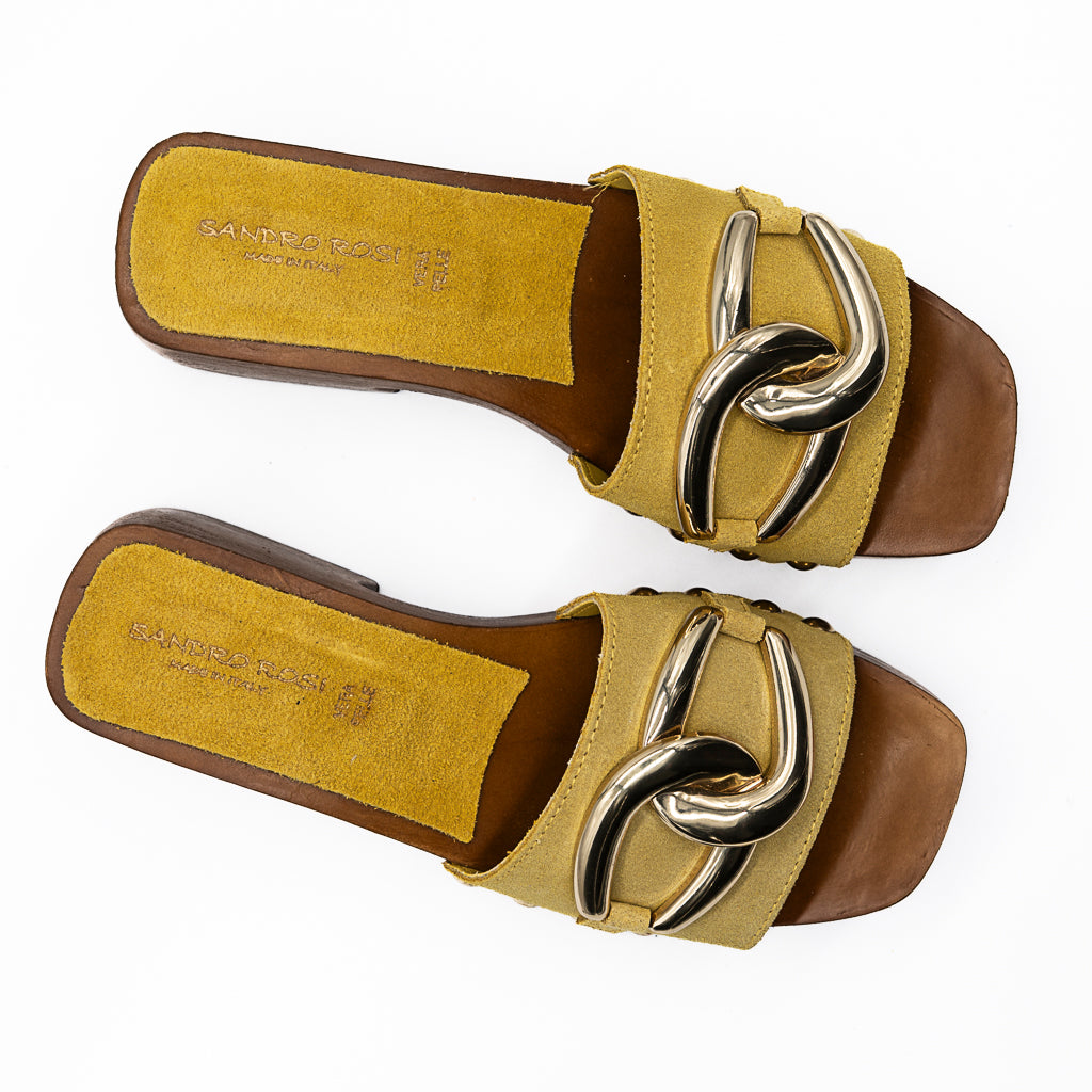Mules  jaune SANDRO ROSI